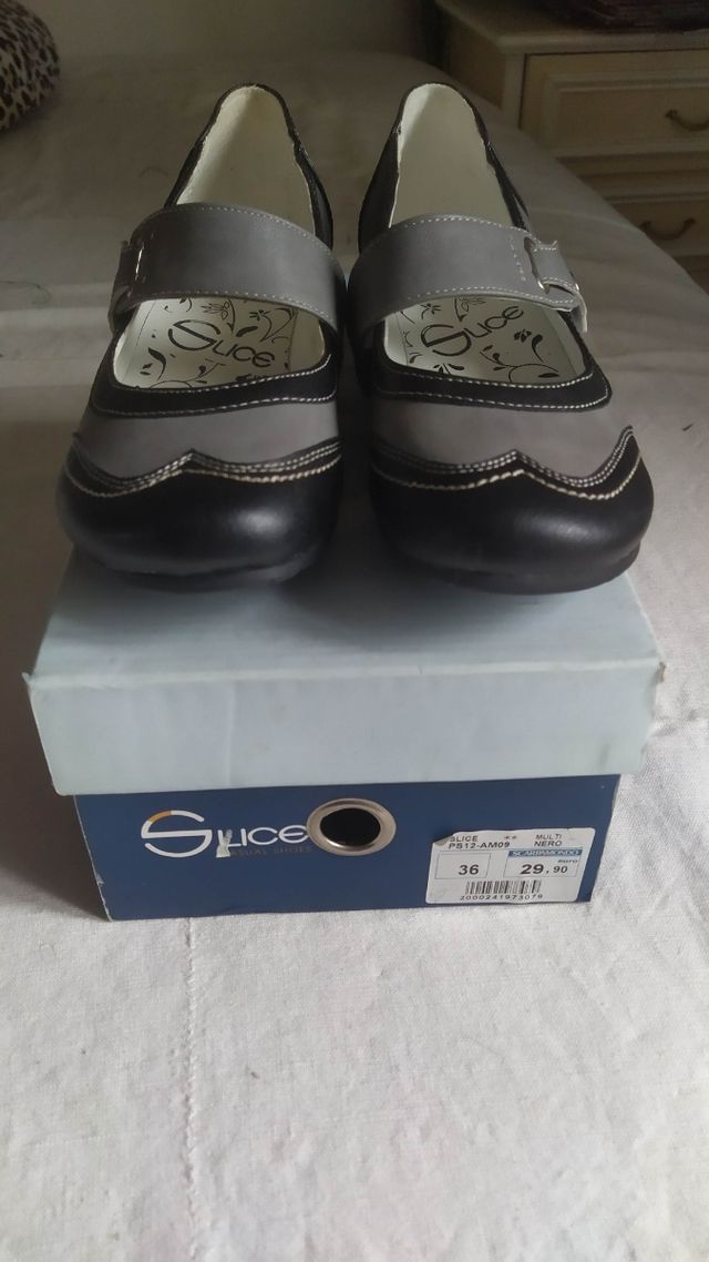 Décolleté pelle mezzo tacco