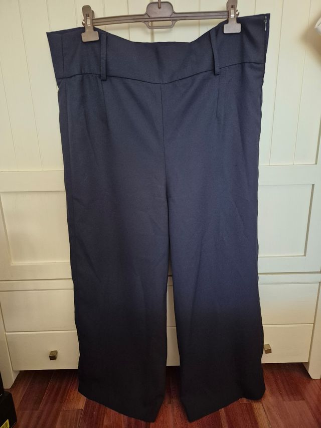 PANTALÓN ANCHO AZUL MARINO