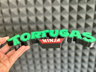 TORTUGAS NINJA - Logo 3D multicolor