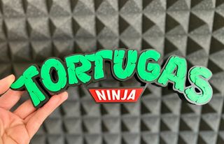 TORTUGAS NINJA - Logo 3D multicolor