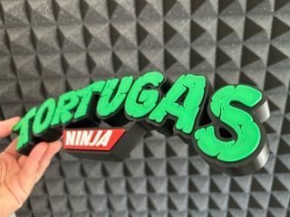 TORTUGAS NINJA - Logo 3D multicolor