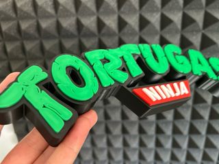 TORTUGAS NINJA - Logo 3D multicolor