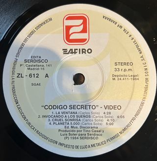 Video (2) ‎– Codigo Secreto