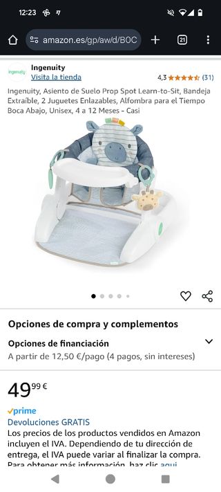 Libros Sensoriales Ingenuity Libro De Tela Didáctico Para Bebés