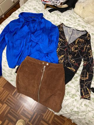 Lote falda blusa body