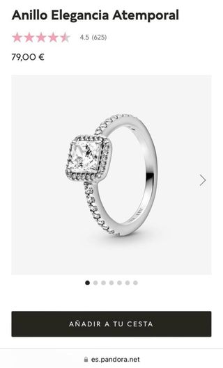 Anillo Pandora Elegancia Temporal