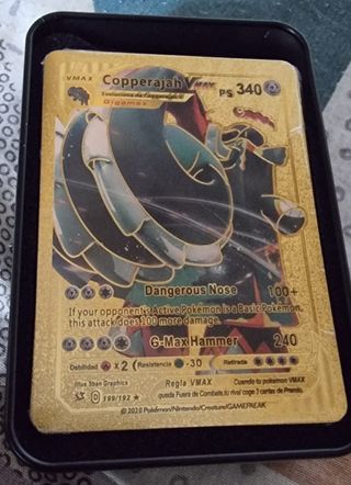 Cartas/Tarjetas lámina oro Pokémon