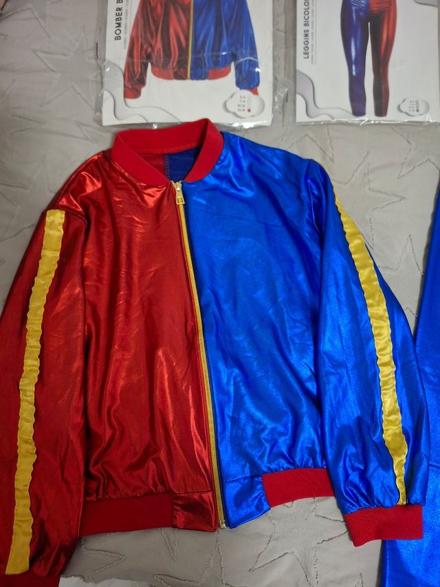 Disfraz bicolor 13-15 unisex Harley Quinn