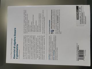 Esercizi di algebra lineare e geometria