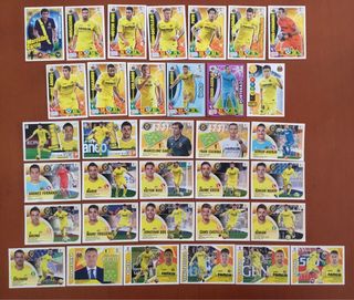 Lote de 34 cromos históricos del Villarreal CF
