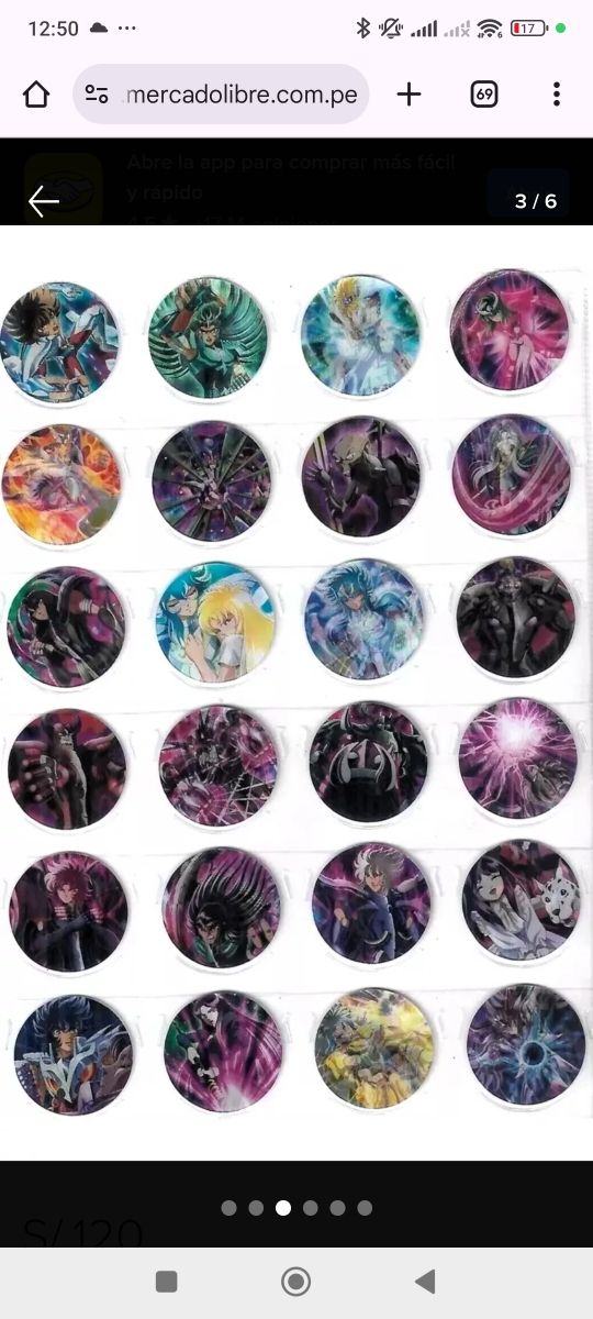 100 Tazos lenticolari vol 4 y 5 caballeros del zod