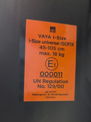 GB Vaya i-size grupo 0-1 360 silla coche