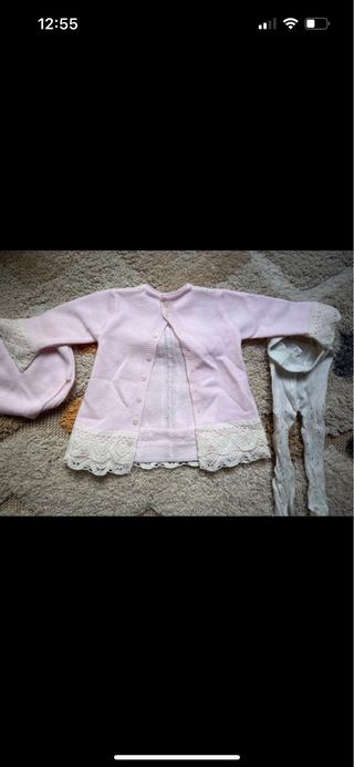 Vestido Dolce Petit y Leotardos