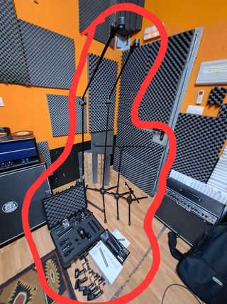 Set profesional grabación batería,  7 micrófonos