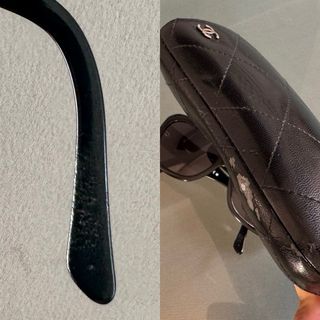 GAFAS NEGRAS CHANEL VINTAGE MUJER 