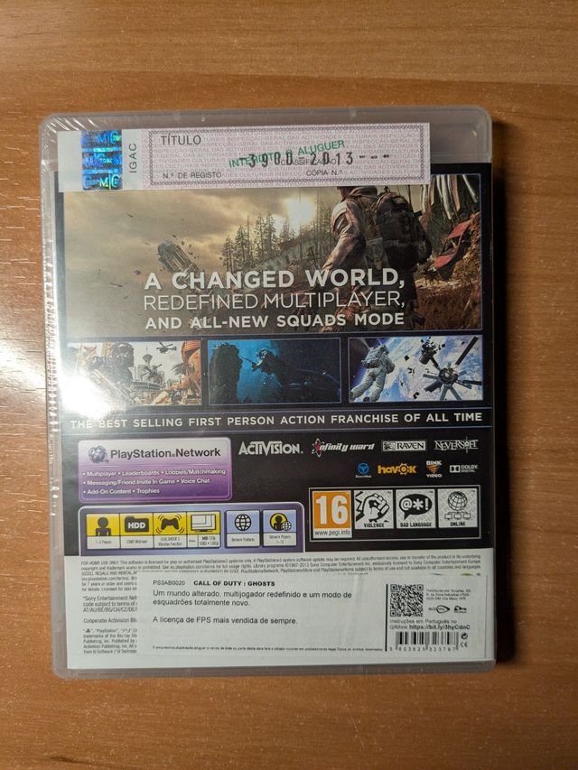 Sin abrir Call of duty ghost PS3