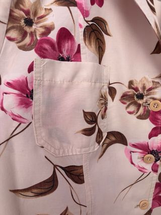 Traje flores manga corta