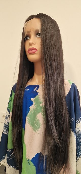 Peluca extra larga negra 