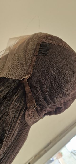 Peluca extra larga negra 