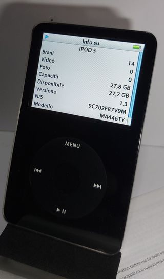 IPOD NERO 30 Gb 5,5 GEN NERO DAC WOLFSON 