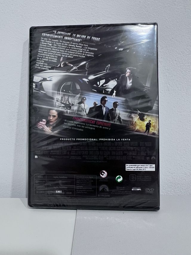 DVD Mision imposible 4 Protocolo fantasma
