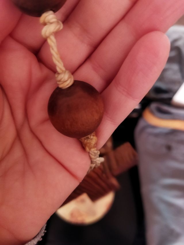 Rosario grande pared. Madera