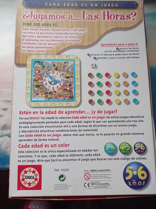 Juego para aprender las horas.