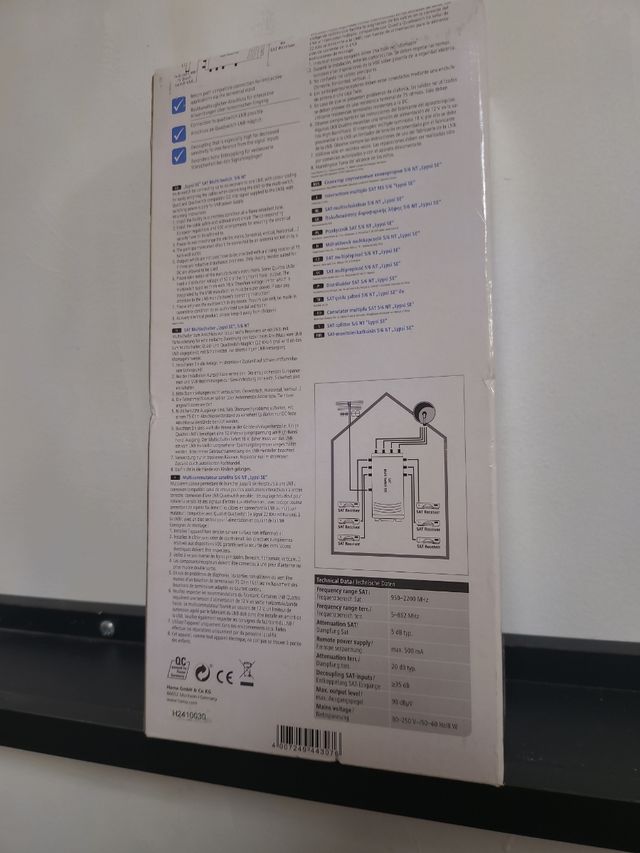 Hama - "Lypsi SE" SAT, Azul, Plat antena