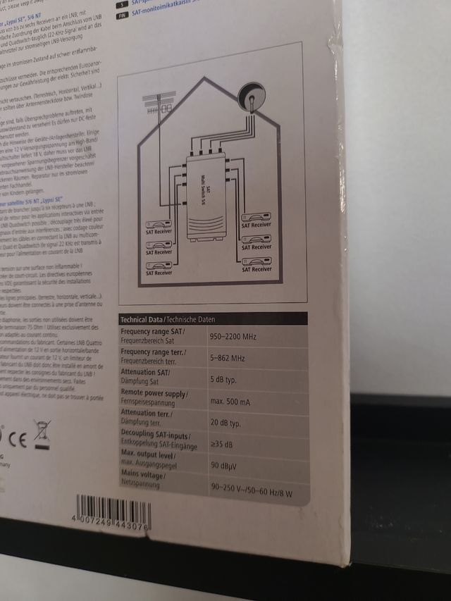Hama - "Lypsi SE" SAT, Azul, Plat antena