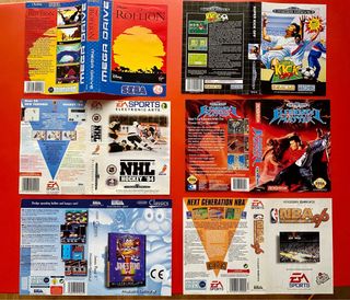 5 unid. Caratulas Inserts de Sega Megadrive