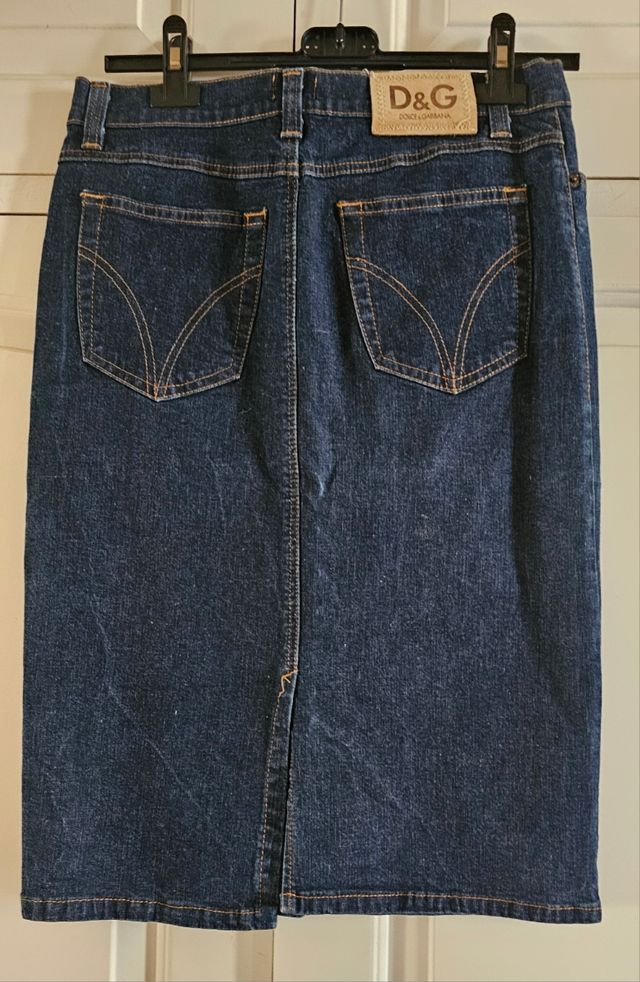 Falda vaquera midi Dolce Gabanna