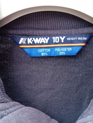 Felpa bambini K-WAY 10 anni