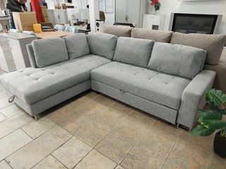 SOFA CAMA CON ALMACENAJE TIPO RINONERA