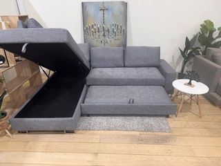 SOFA CAMA CON ALMACENAJE TIPO RINONERA