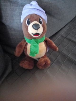 Peluches  orso milka colore marrone lilla