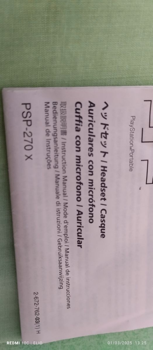 Cuffia Stereo con microfono SONY PSP