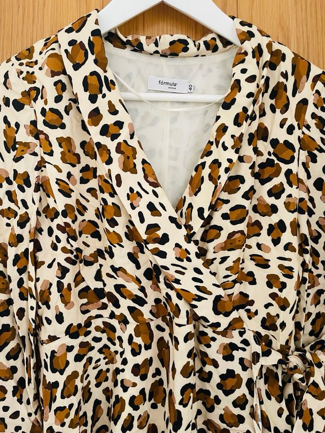 Vestido estampado leopardo