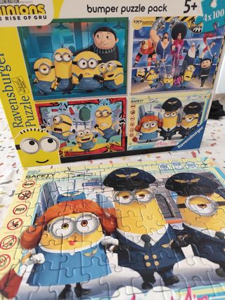 Puzzle 4 x 100 Minions Gru