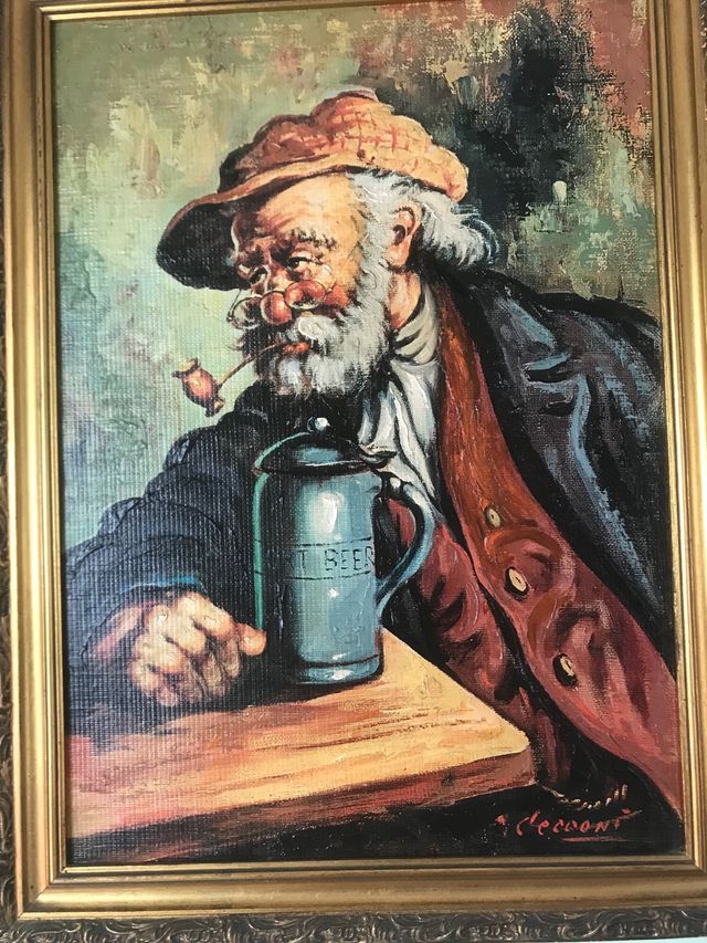 Pittura a olio originale