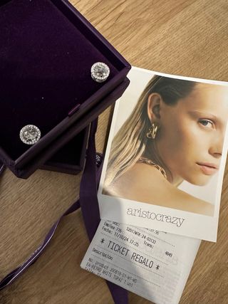 Pendientes Aristocrazy plata con topacios y zafir