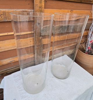 Jarrones grandes de cristal