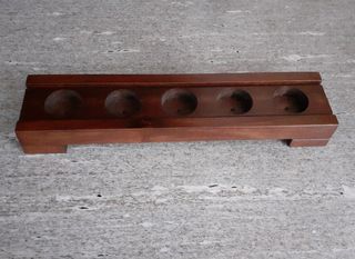 Porta Candele / Tealight in legno massello di noce