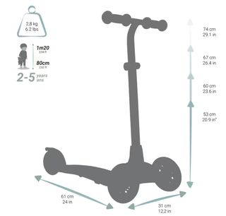 Patinete Decathlon niña