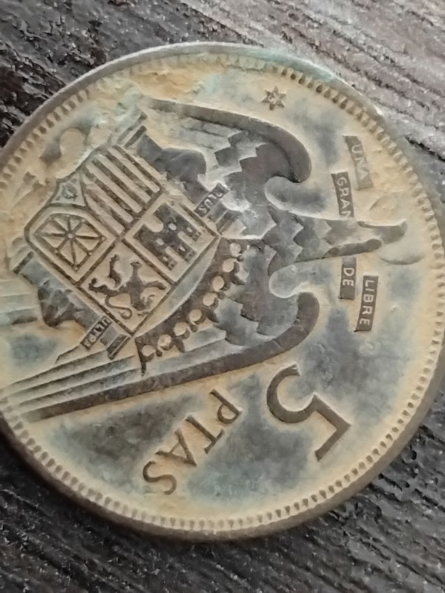 5 pesetas 1957 estrella 75 franco