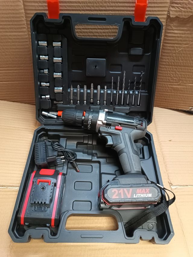 Taladro percutor a bateria atornillador electrico