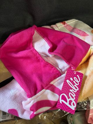 Barbie - Poncho/accappatoio con cappuccio bambina