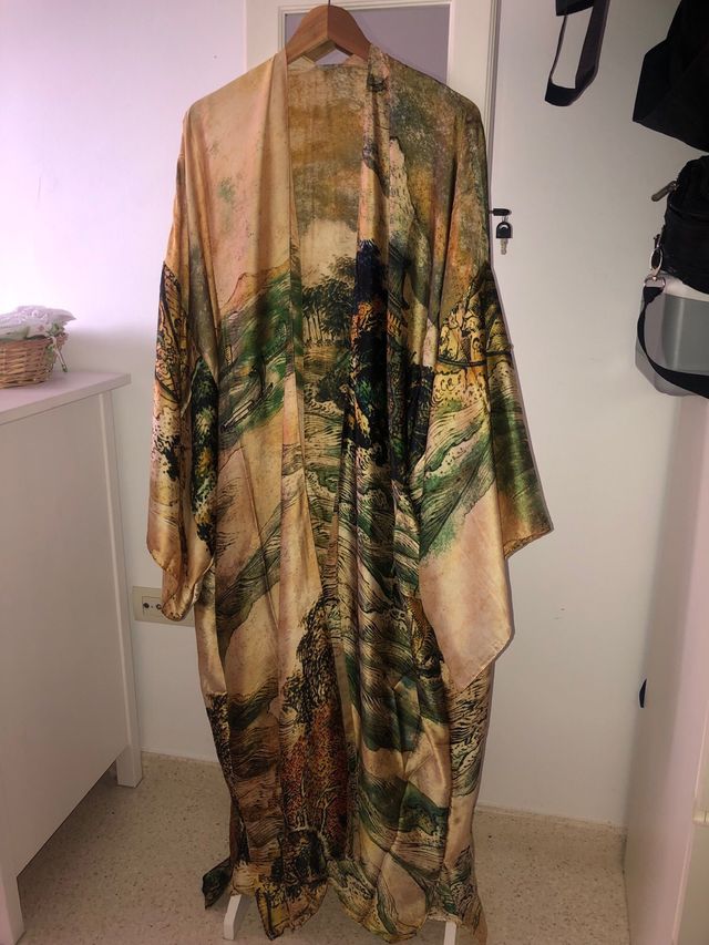 Kimono seda sintética