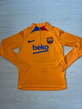 ✅Chaqueta naranja de niño del FC BARCELONA (Nike) 