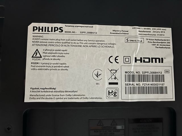 Tv pantalla plana 32 pulgadas philips