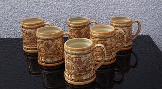 JARRAS DE CERVEZA DE CERÁMICA JAPONESA